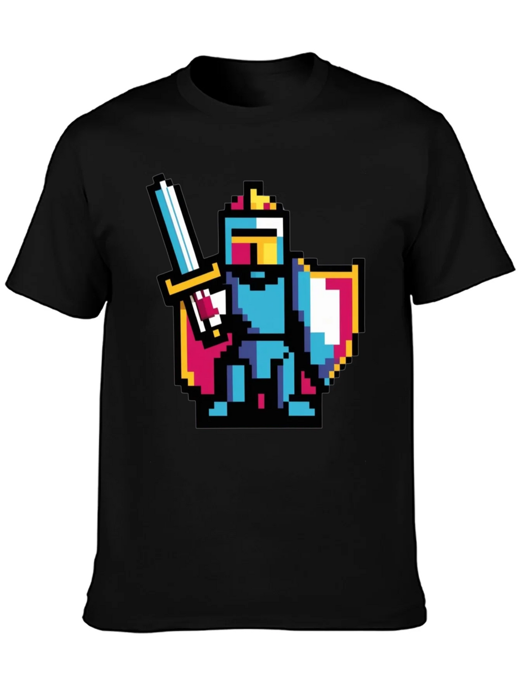 Pixel Knight Black T-Shirt product image 6