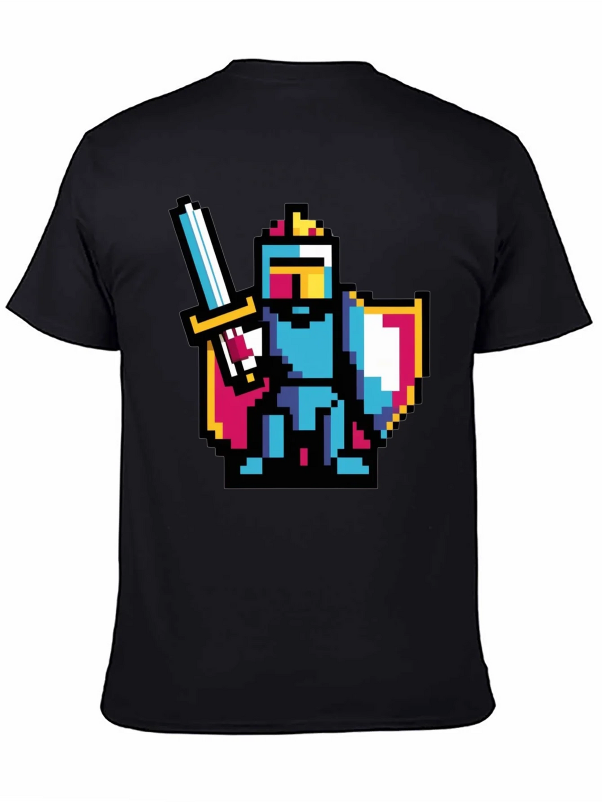 Pixel Knight Black T-Shirt product image 7