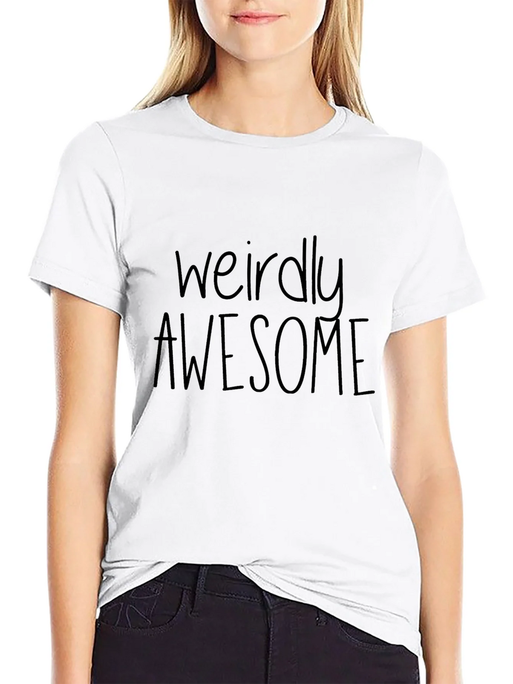 Weirdly Awesome Black Graphic Tee product image 11