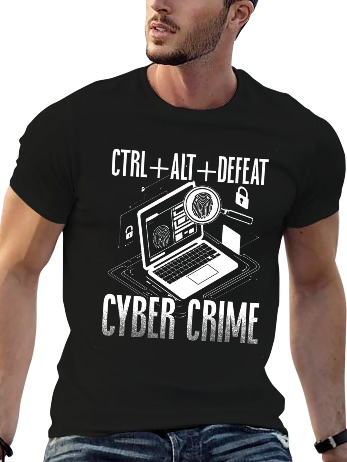 Cyber Crime T-Shirt - CTRL+ALT+DEFEAT - Anti-Hacking Tee product image 9