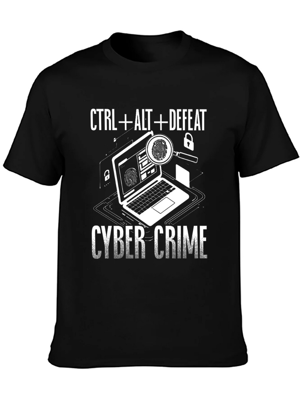 Cyber Crime T-Shirt - CTRL+ALT+DEFEAT - Anti-Hacking Tee product image 6