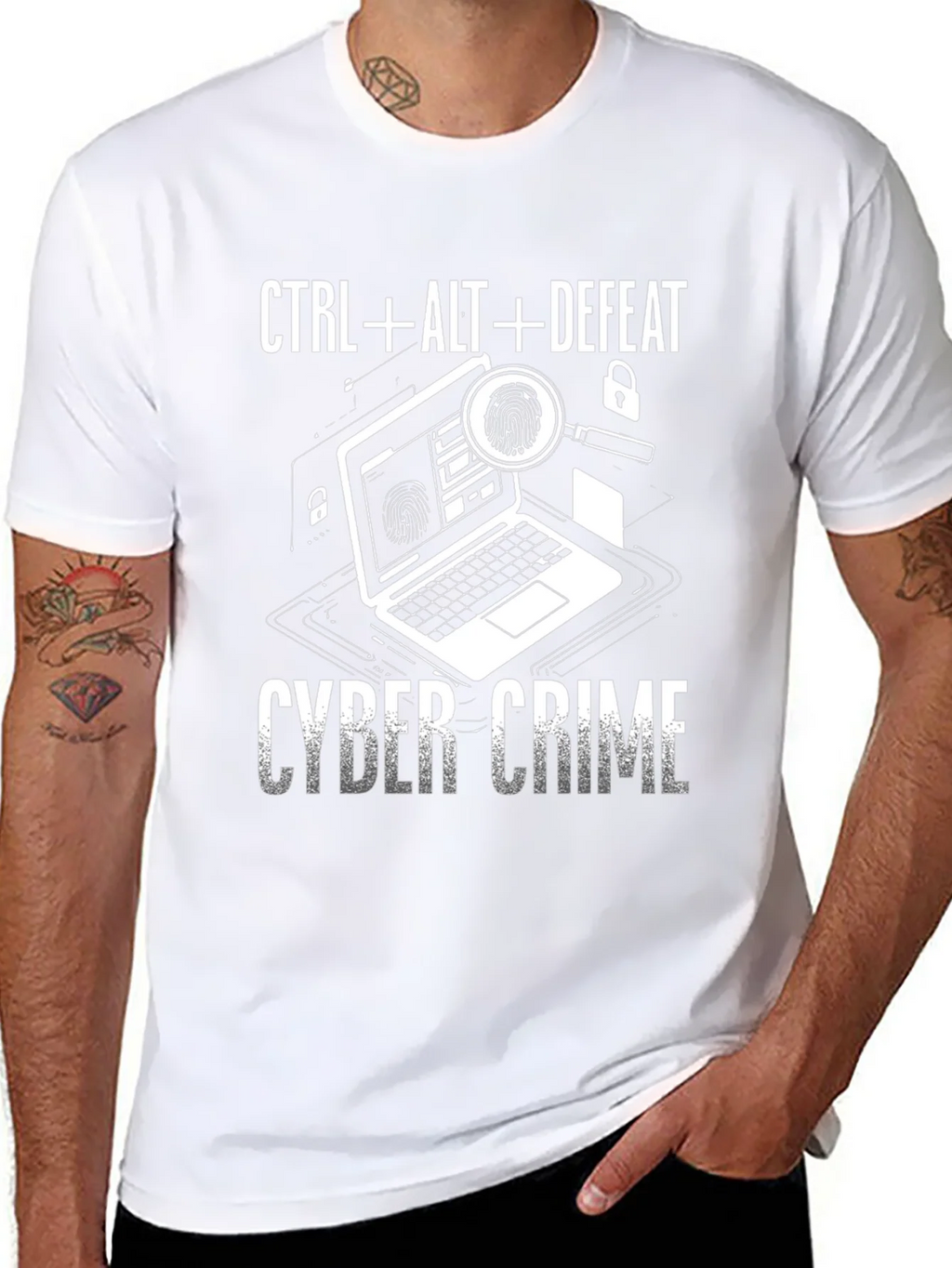 Cyber Crime T-Shirt - CTRL+ALT+DEFEAT - Anti-Hacking Tee product image 10