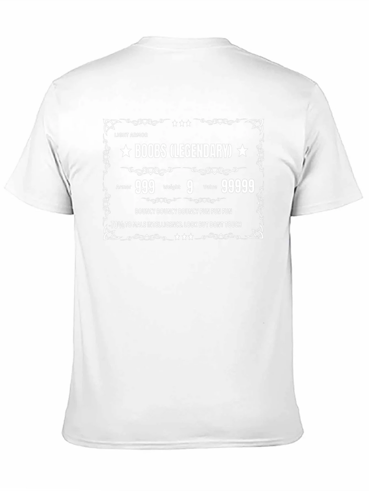 Legendary Boobs Light Armor Funny T-Shirt product image 2