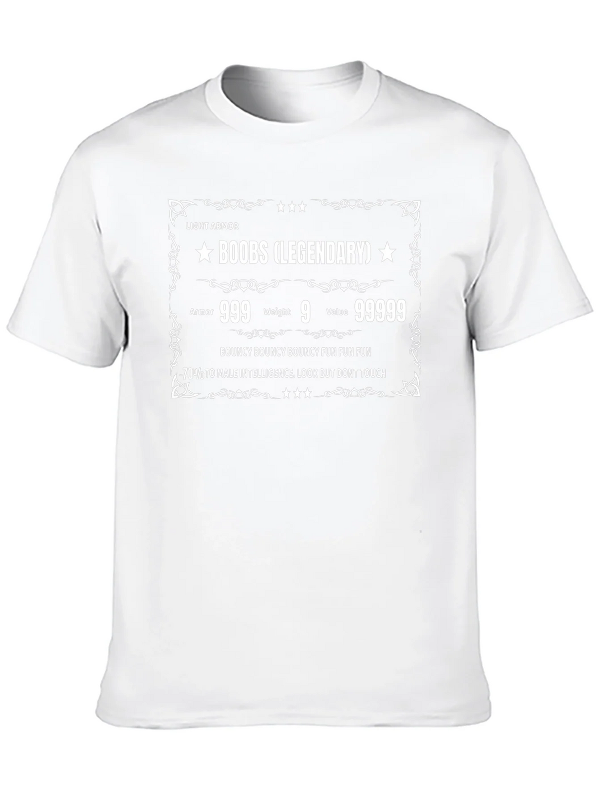 Legendary Boobs Light Armor Funny T-Shirt product image 12