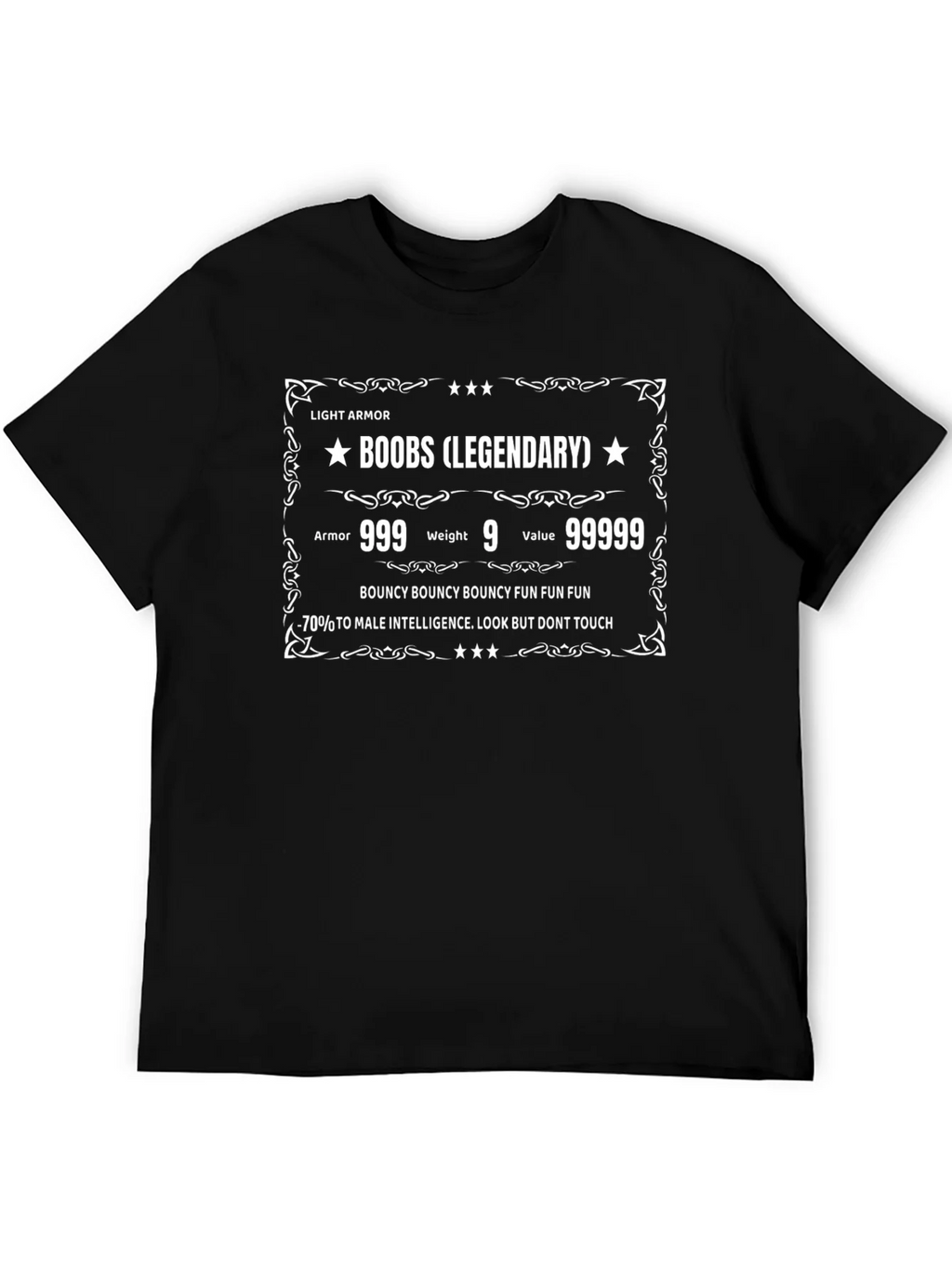 Legendary Boobs Light Armor Funny T-Shirt product image 8