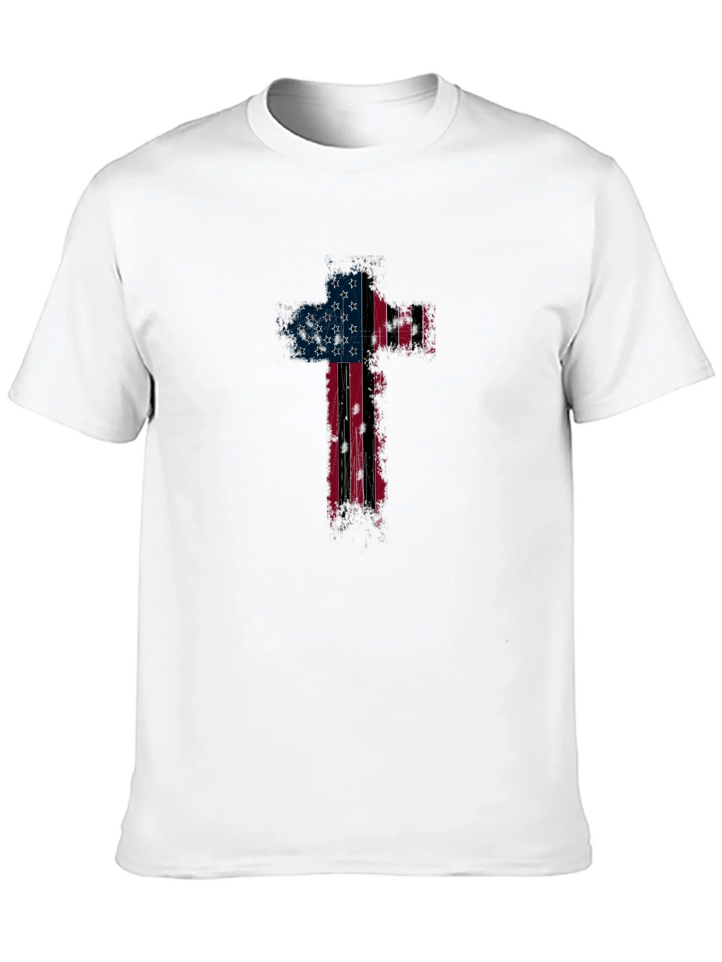 American Flag Cross Graphic T-Shirt product image 12