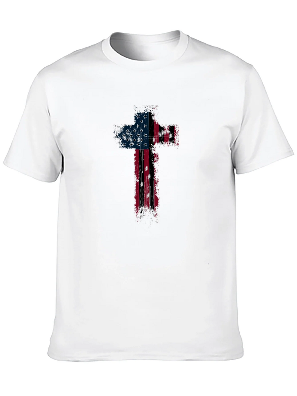 American Flag Cross Graphic T-Shirt product image 12