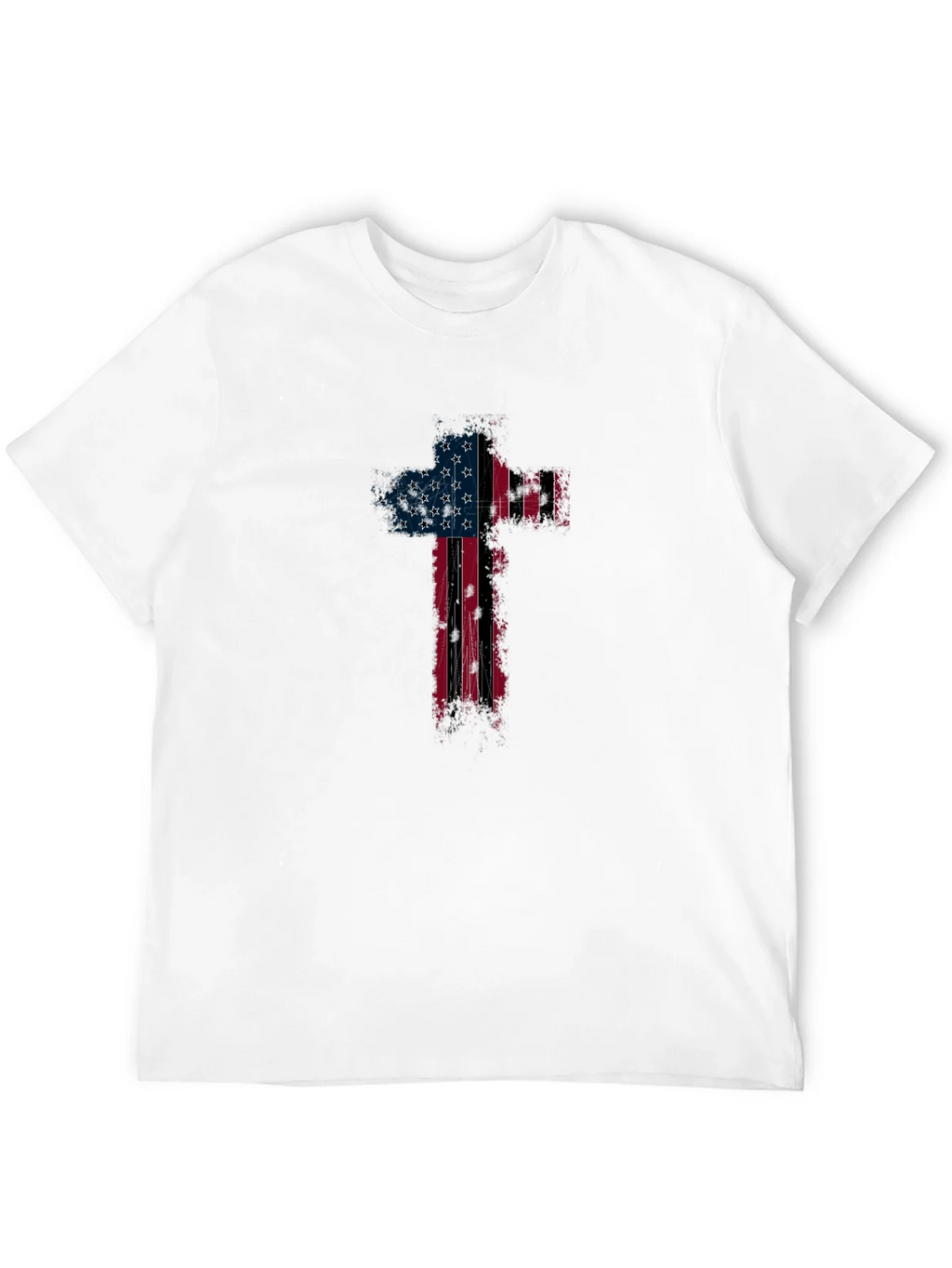 American Flag Cross Graphic T-Shirt product image 3