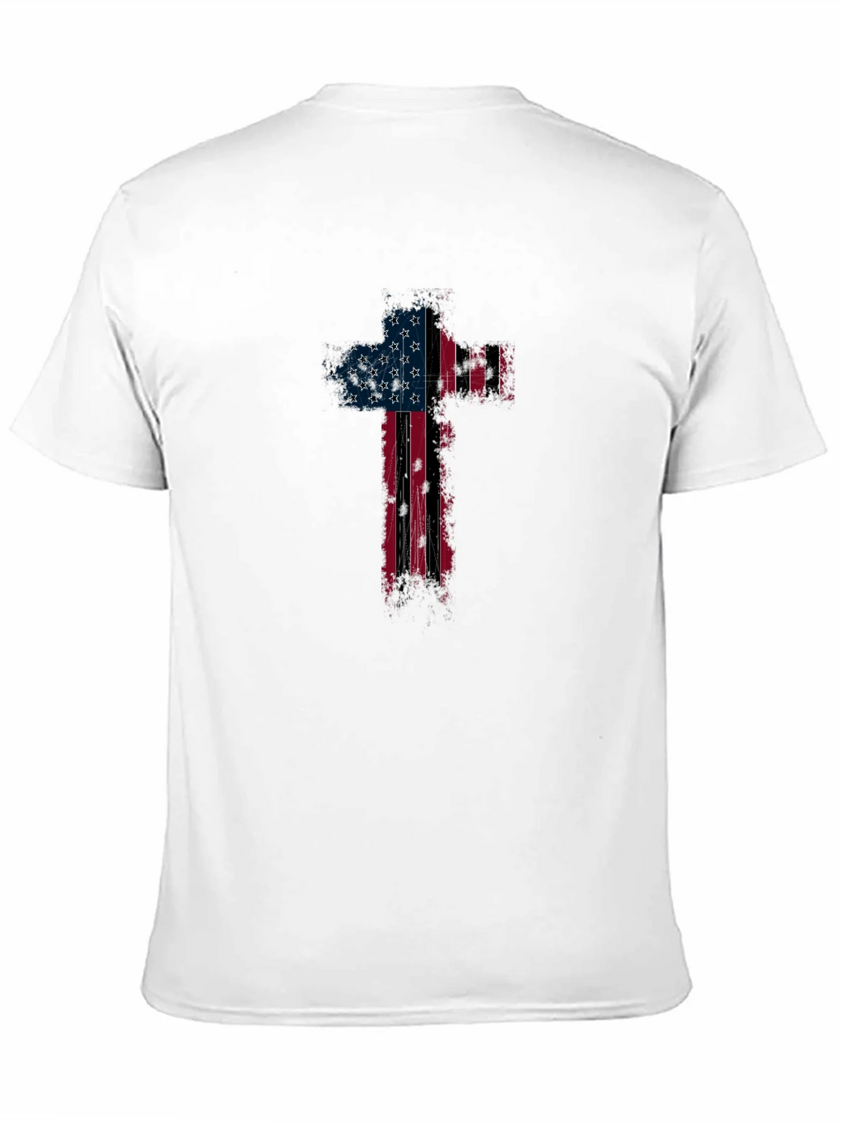 American Flag Cross Graphic T-Shirt product image 2