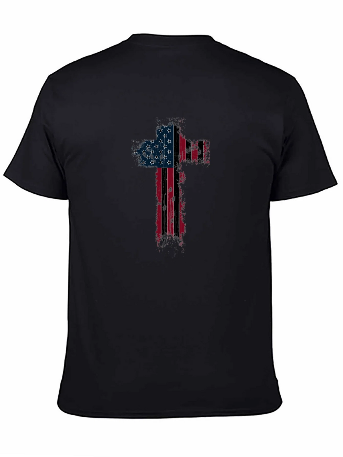 American Flag Cross Graphic T-Shirt product image 7
