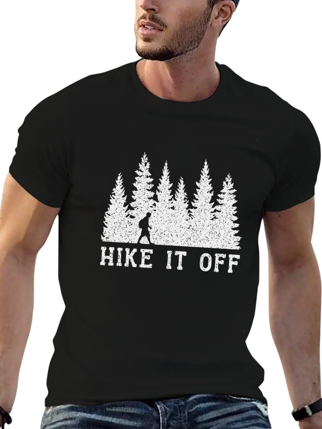 Hike It Off Black T-Shirt - Nature Adventure Tee product image 9