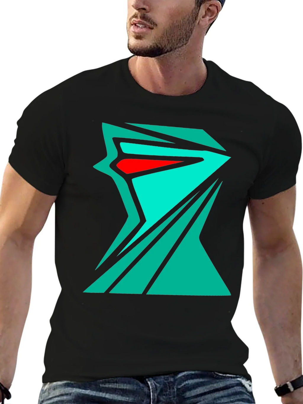 Abstract Geometric Tee - Edgy Streetwear Style product image 9