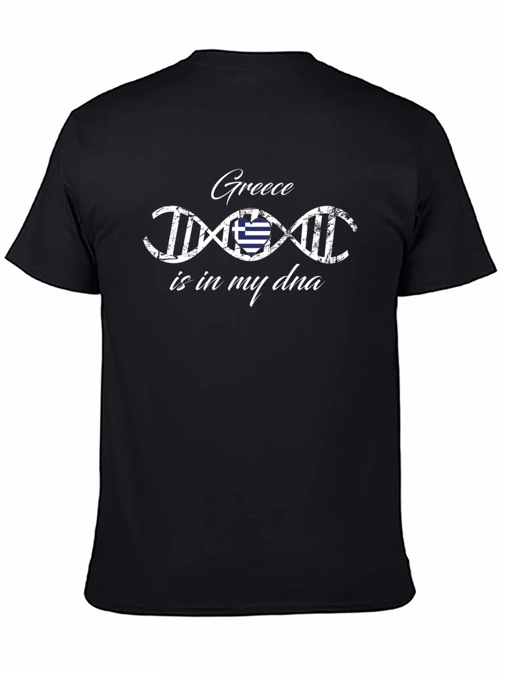 Greece is in My DNA T-Shirt - Black Graphic Tee product image 7