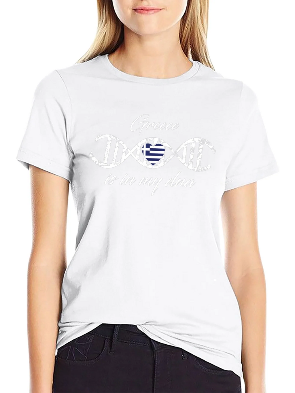 Greece is in My DNA T-Shirt - Black Graphic Tee product image 11