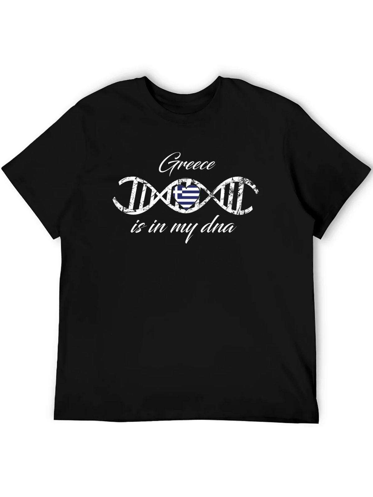 Greece is in My DNA T-Shirt - Black Graphic Tee product image 8