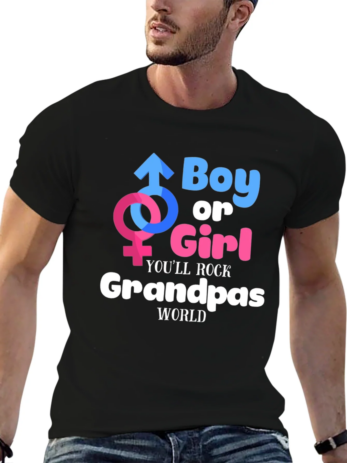 Boy or Girl Grandpa T-Shirt product image 9