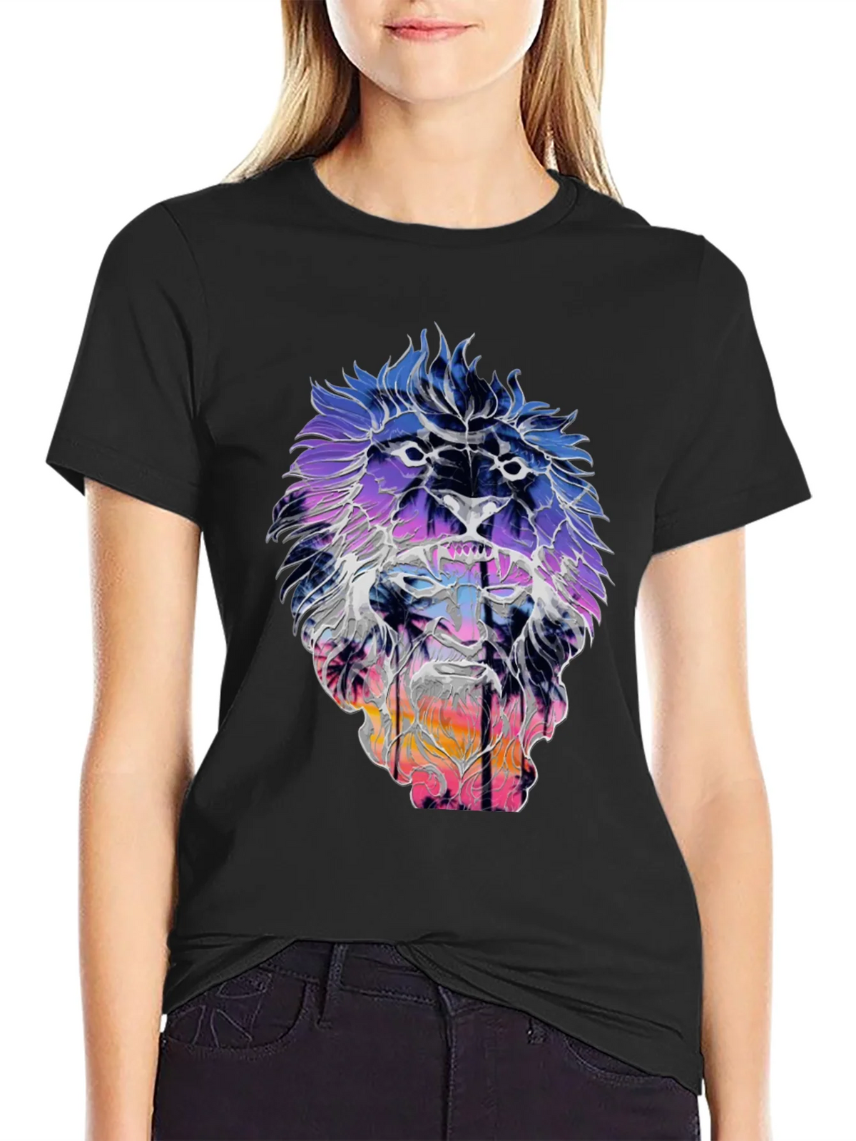 Lion Sunset Graphic Tee - Unique Design product image 5
