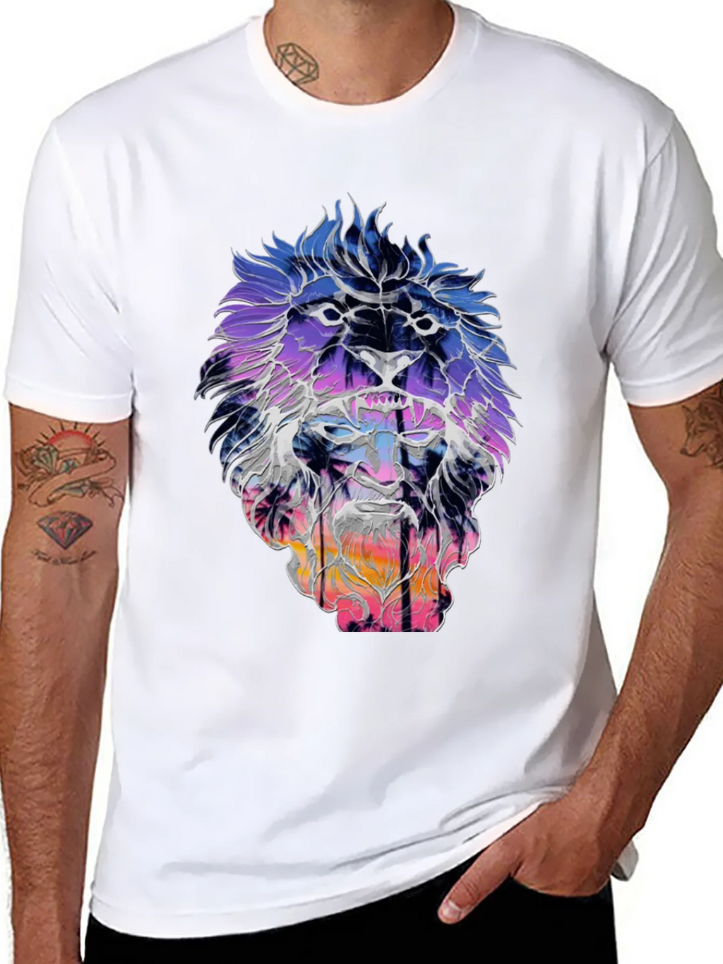 Lion Sunset Graphic Tee - Unique Design product image 10