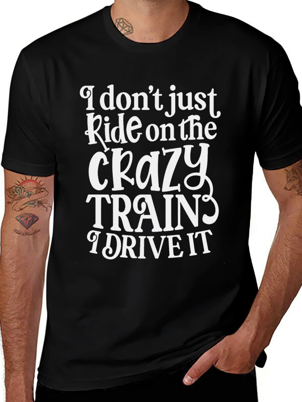 Crazy Train T-Shirt - Humorous Design product image 1