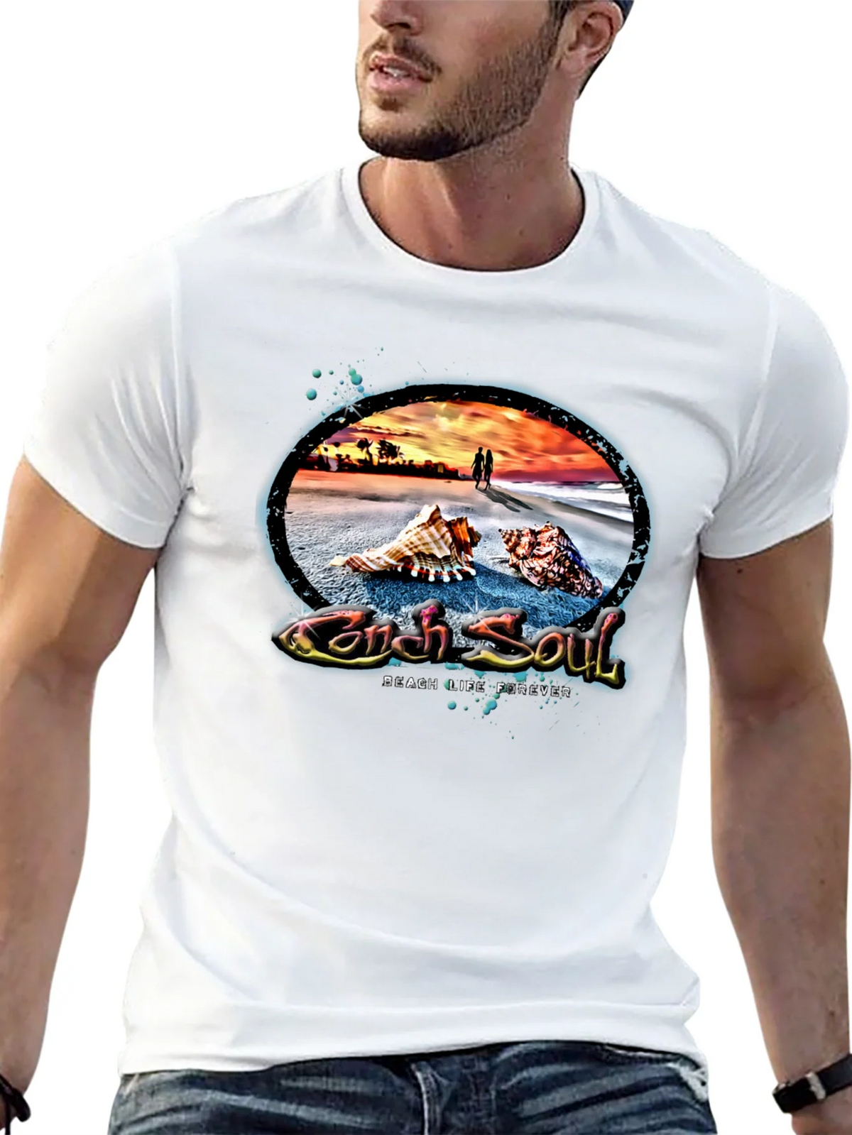 Conch Soul Beach Life Tee product image 4