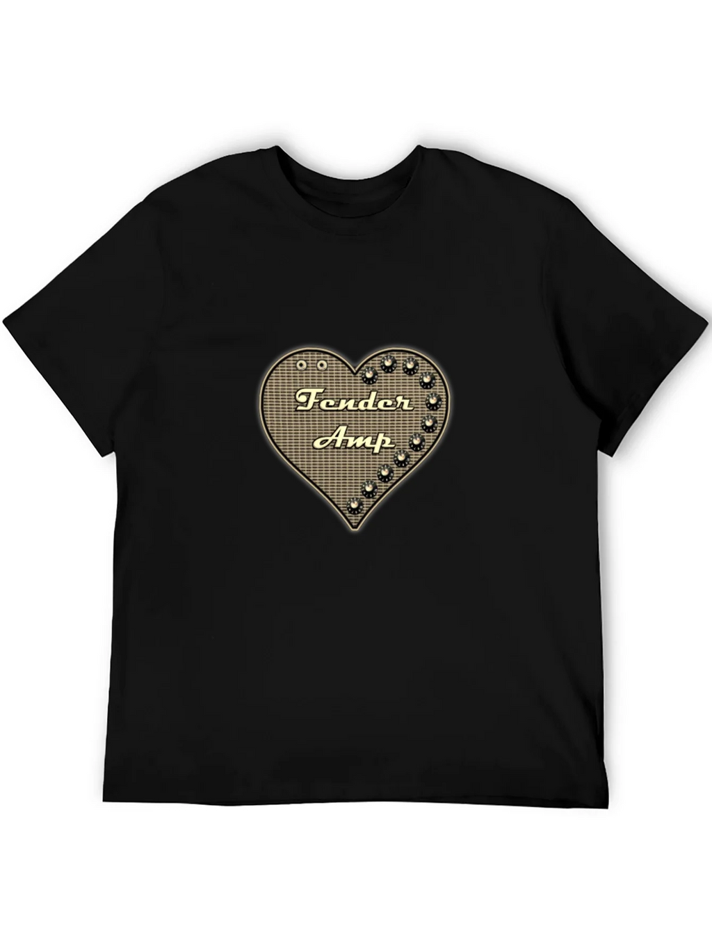 Fender Amp Heart Graphic Black T-Shirt product image 8