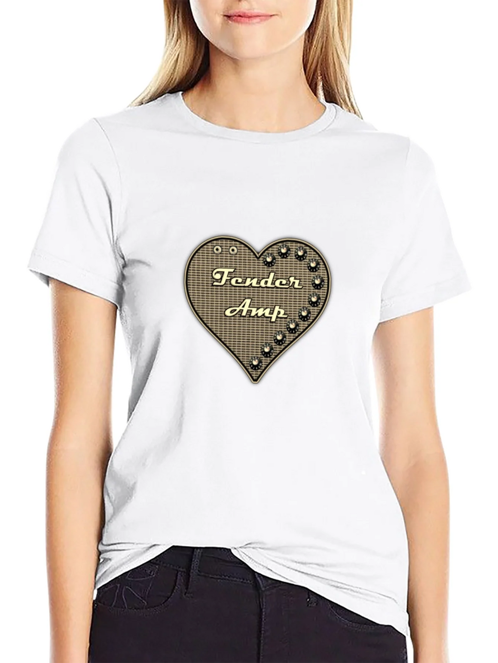 Fender Amp Heart Graphic Black T-Shirt product image 11