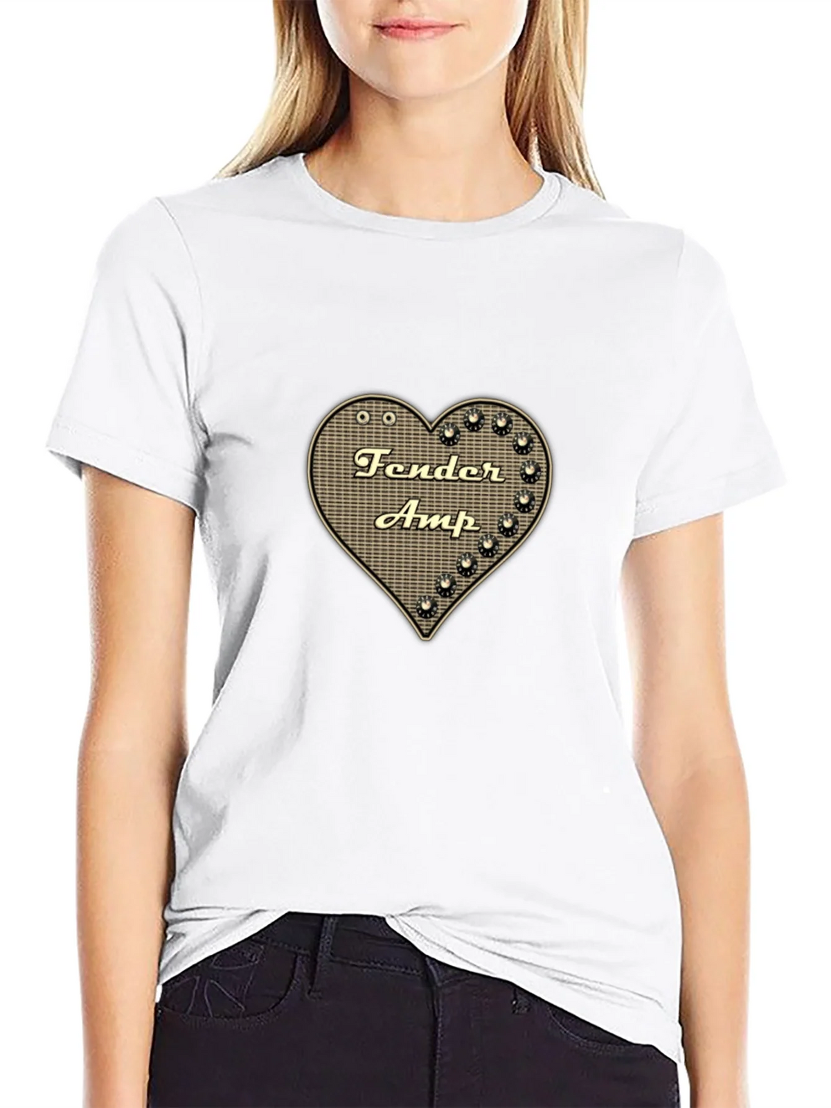 Fender Amp Heart Graphic Black T-Shirt product image 11