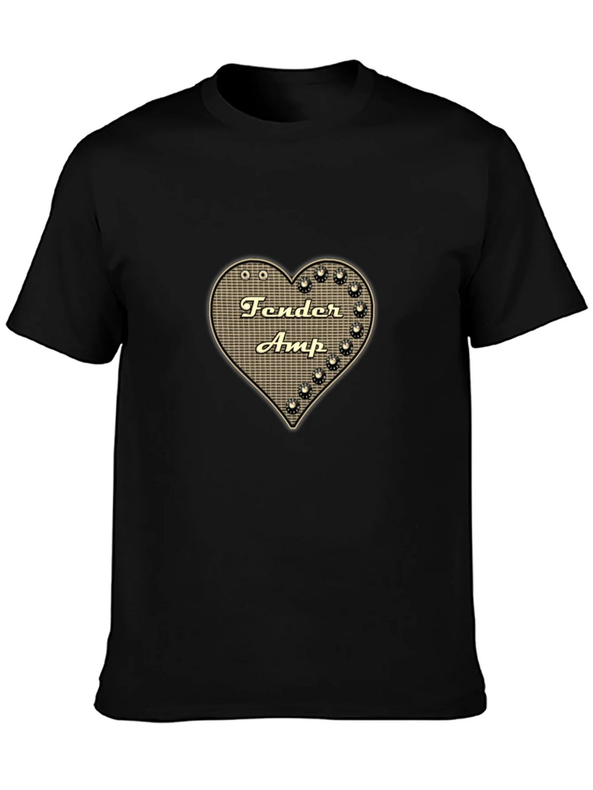 Fender Amp Heart Graphic Black T-Shirt product image 6