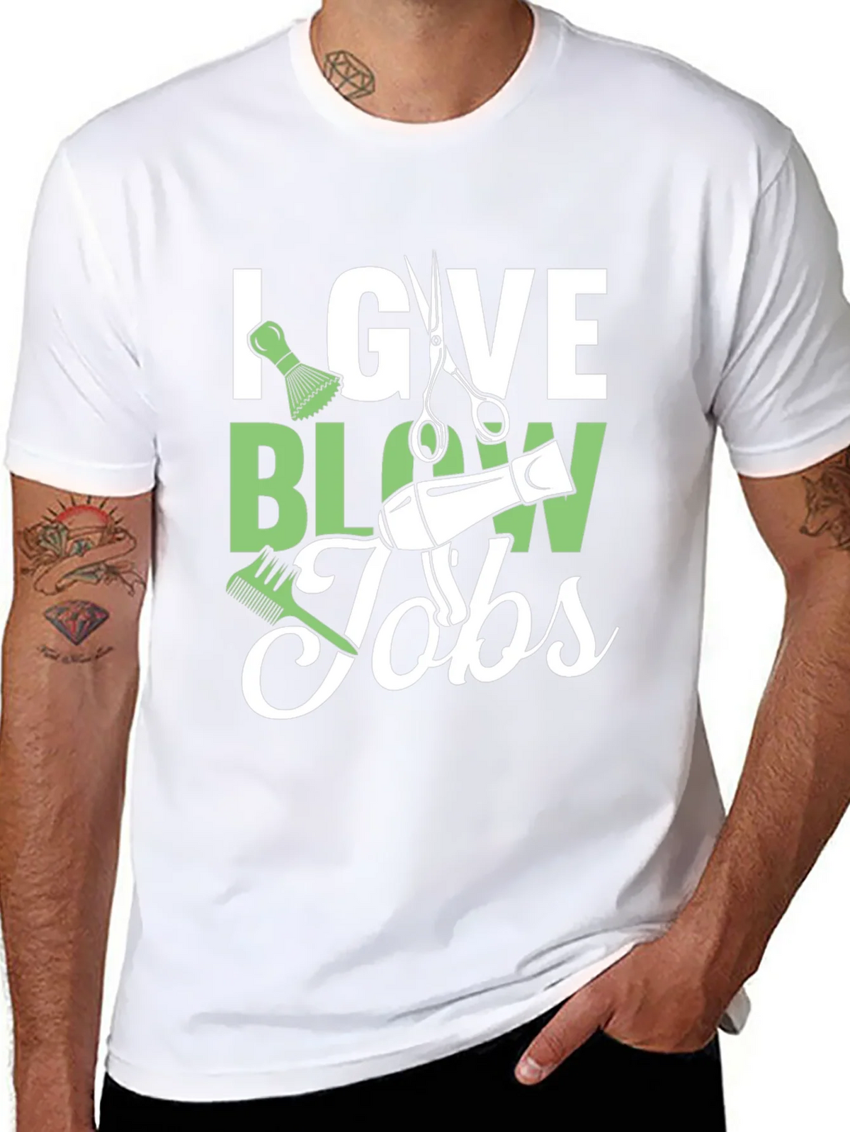 Stylist Humor T-Shirt: I Give Blow Jobs product image 10