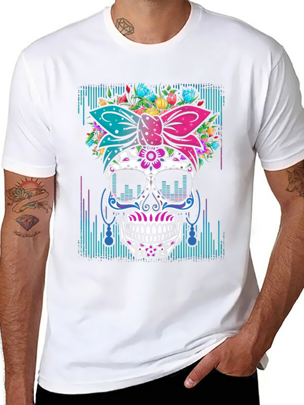 Sugar Skull Graphic T-Shirt product image 10