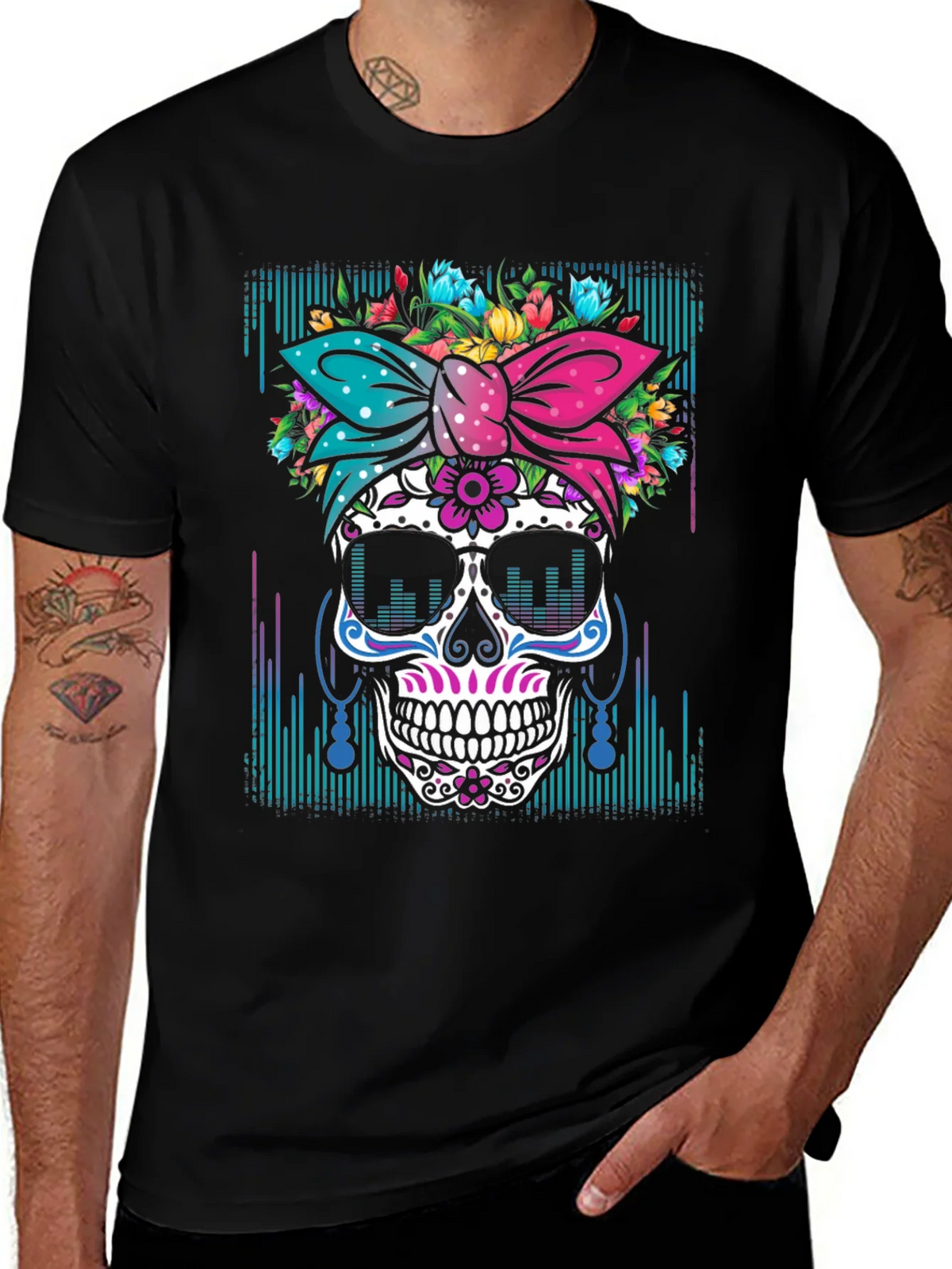 Sugar Skull Graphic T-Shirt product image 1