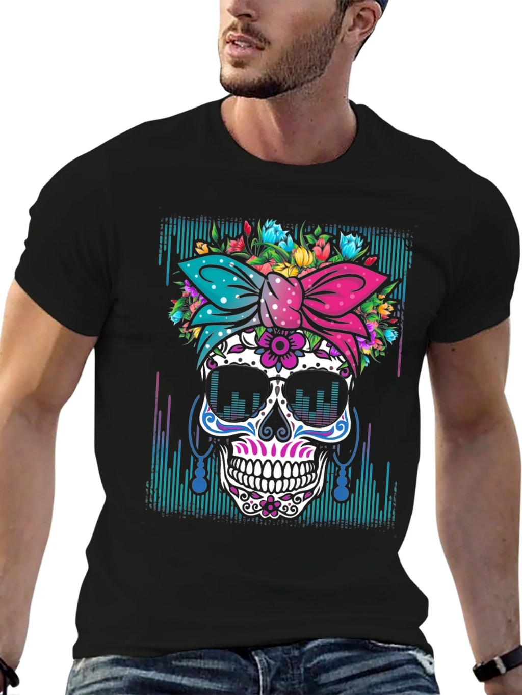 Sugar Skull Graphic T-Shirt product image 9