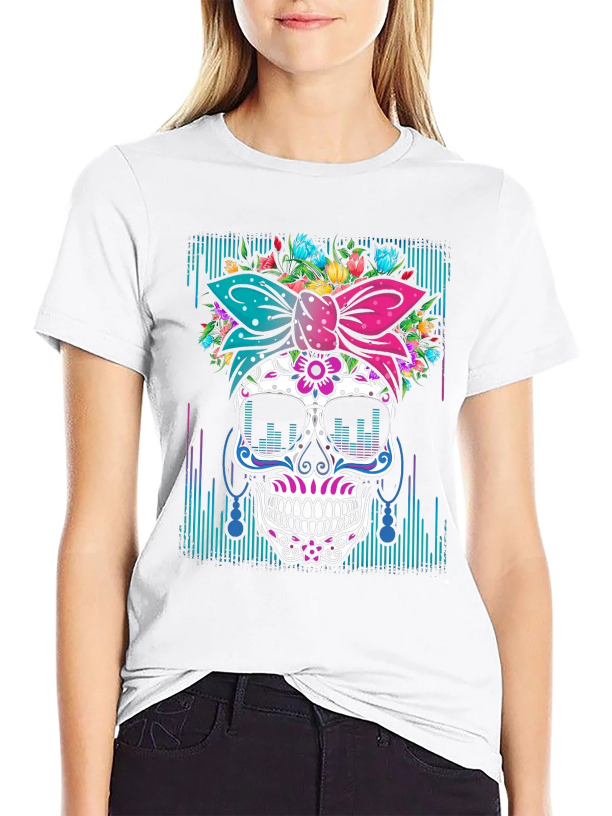 Sugar Skull Graphic T-Shirt product image 11