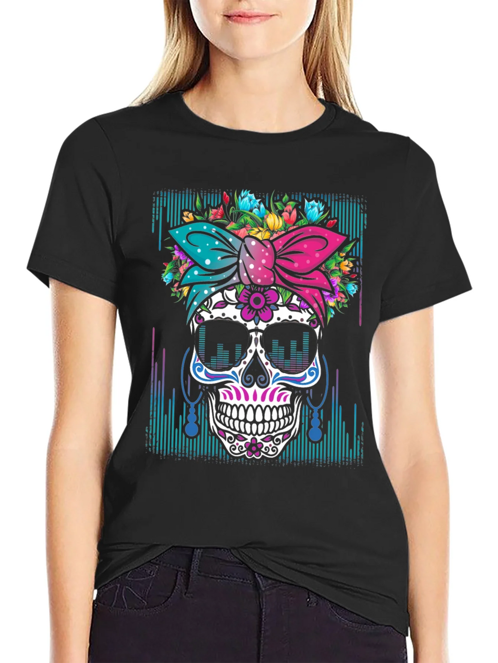 Sugar Skull Graphic T-Shirt product image 5