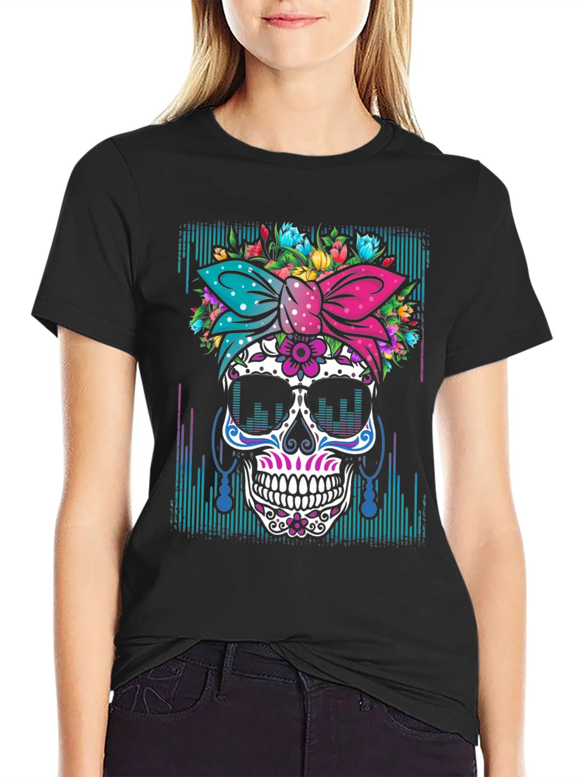 Sugar Skull Graphic T-Shirt product image 5
