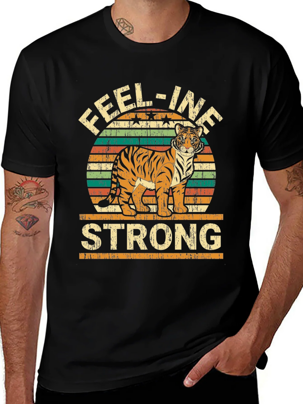 Feel-ine Strong Tiger Graphic Tee product image 1