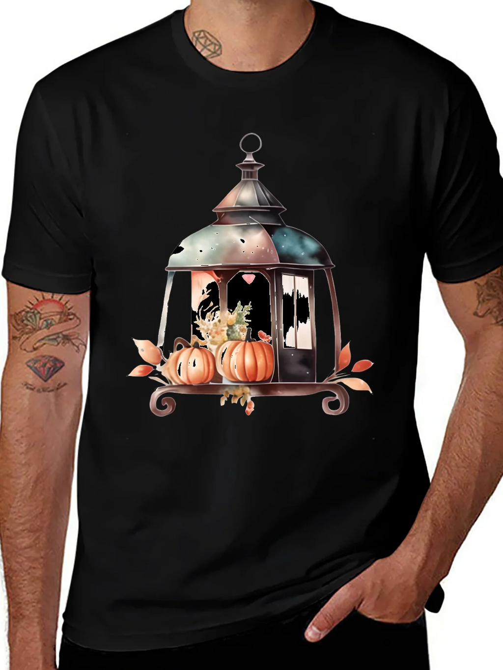 Lantern & Pumpkin Graphic Tee product image 1