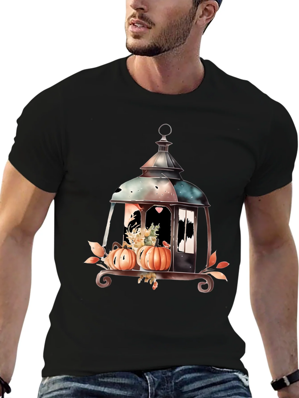 Lantern & Pumpkin Graphic Tee product image 9