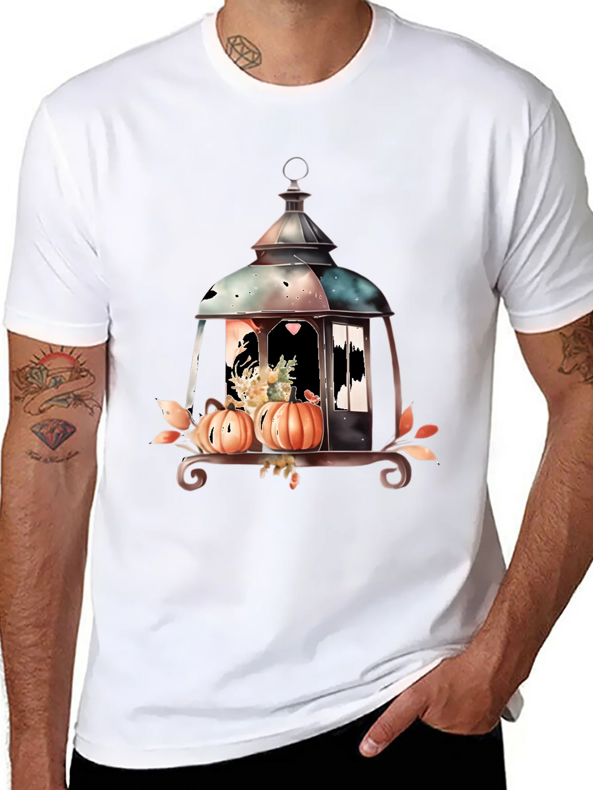 Lantern & Pumpkin Graphic Tee product image 10