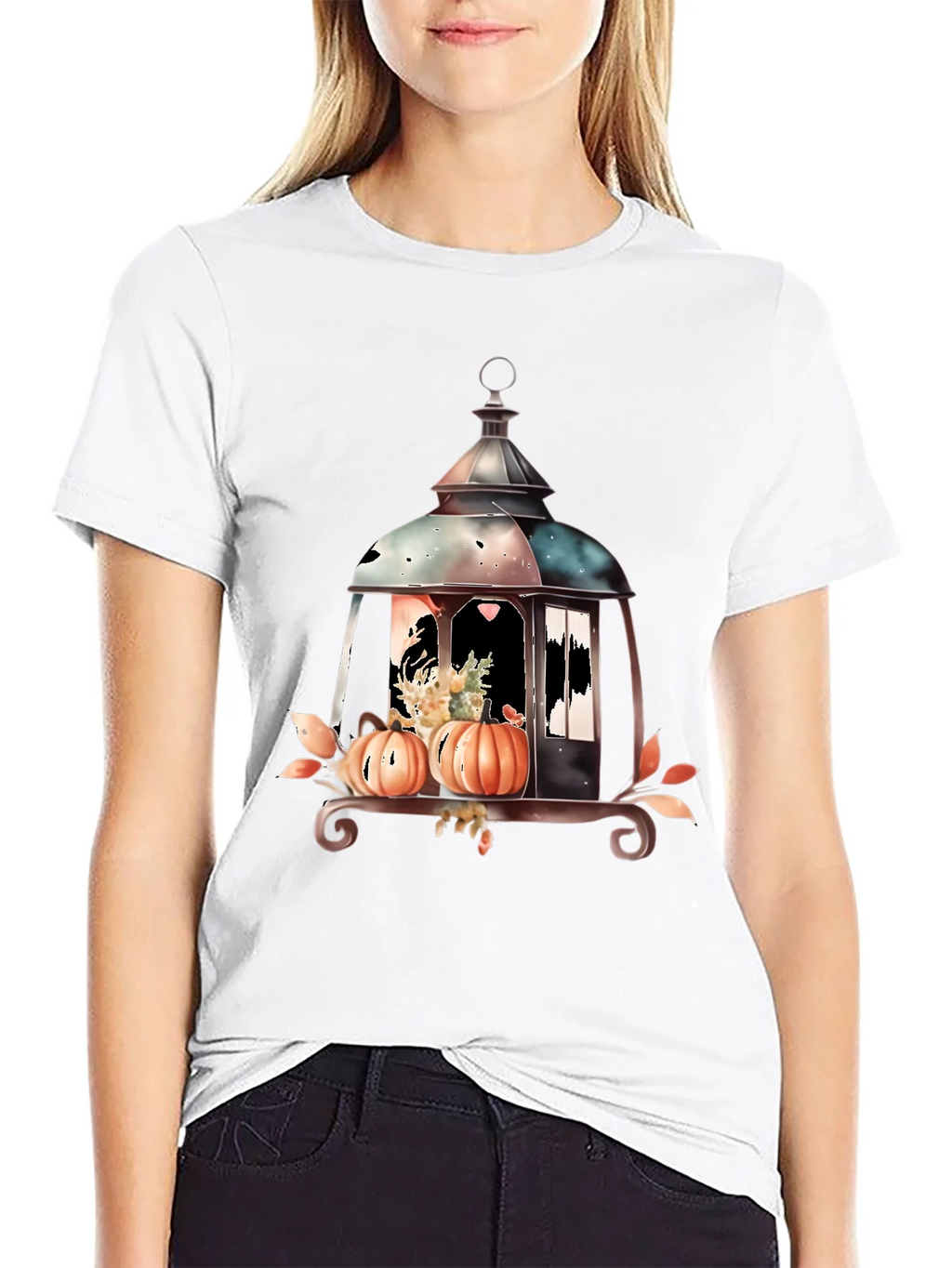 Lantern & Pumpkin Graphic Tee product image 11