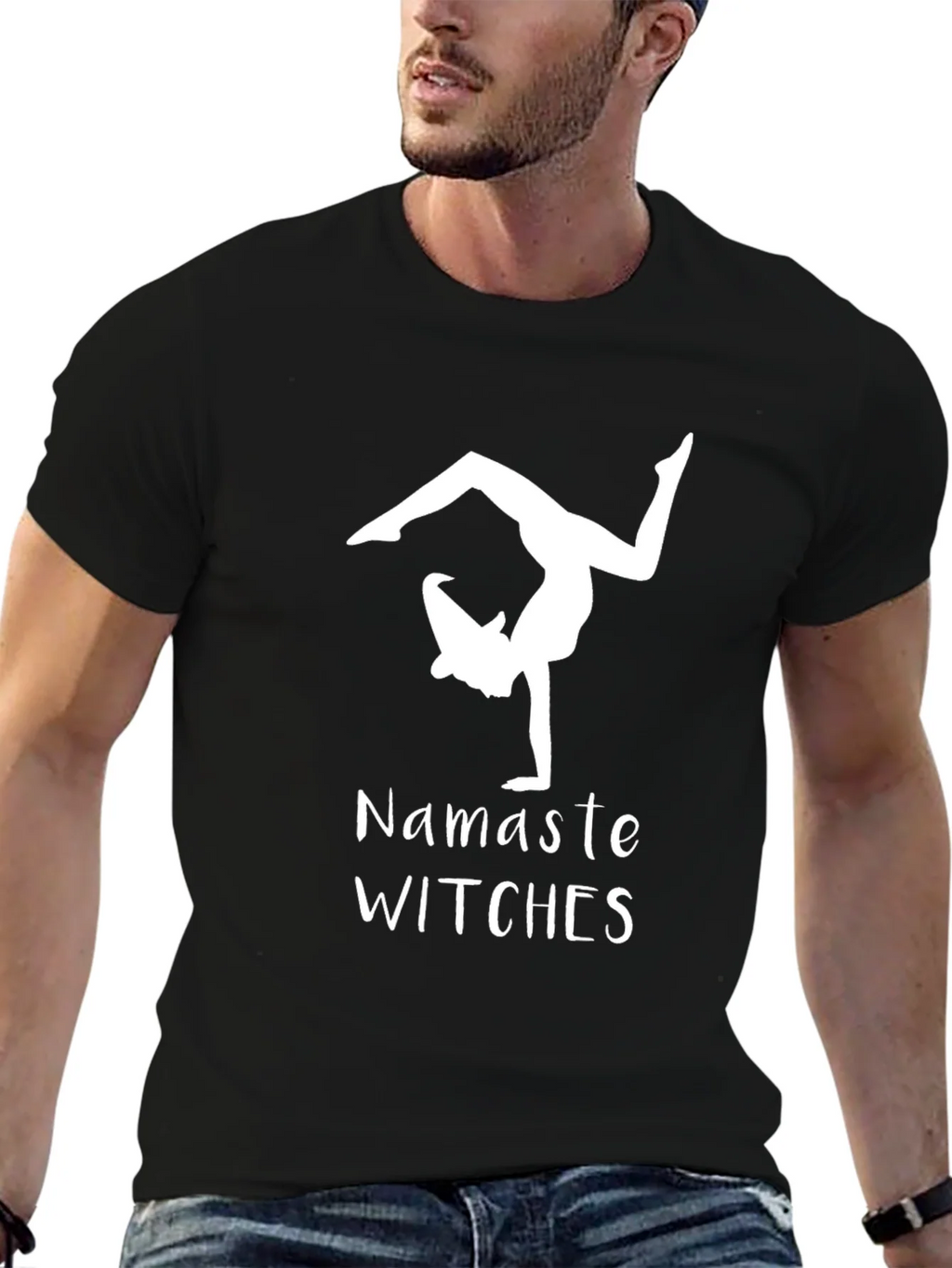 Namaste Witches T-Shirt - Yoga Witch Tee product image 9