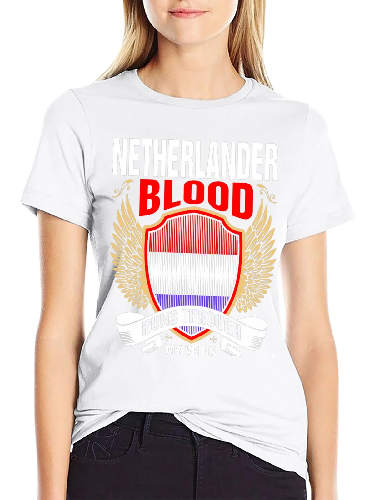 Netherlander Blood Runs Through My Veins T-Shirt product image 11