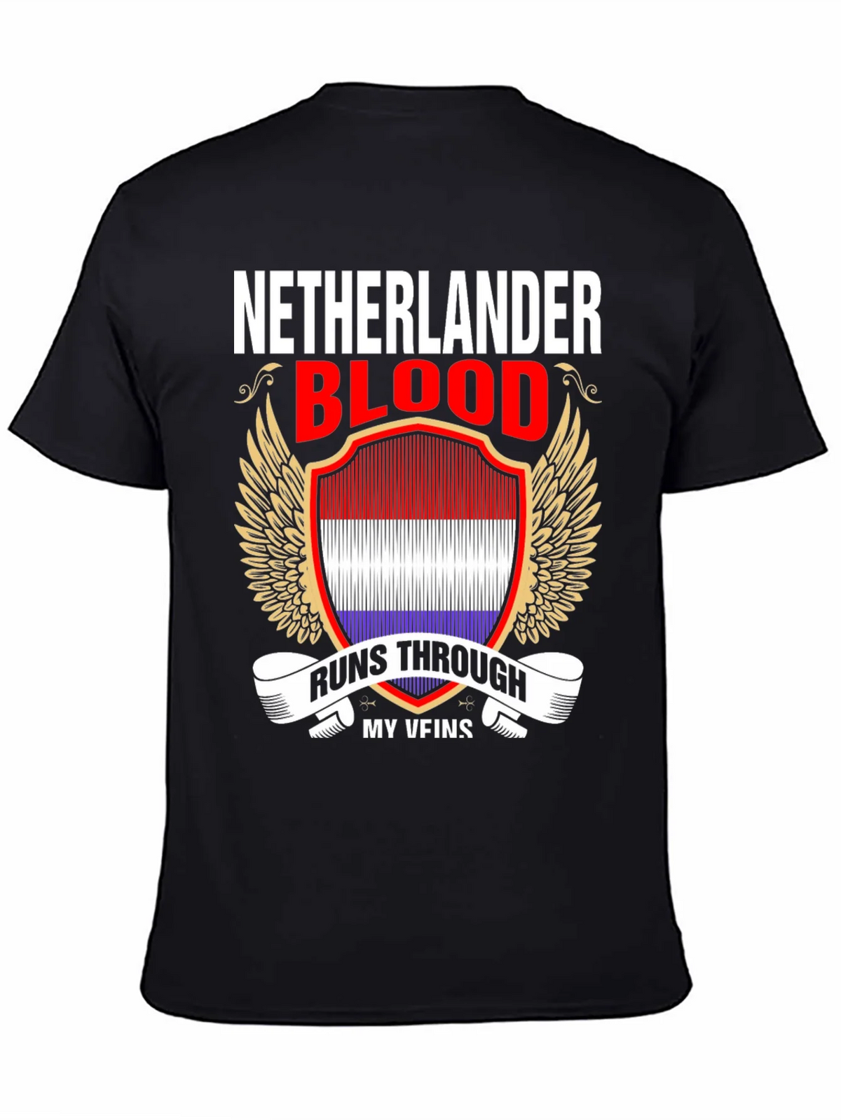 Netherlander Blood Runs Through My Veins T-Shirt product image 7