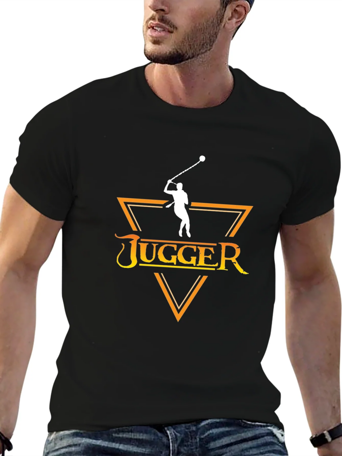 JUGGER Black Graphic Tee - Sport Game Inspired T-Shirt product image 9