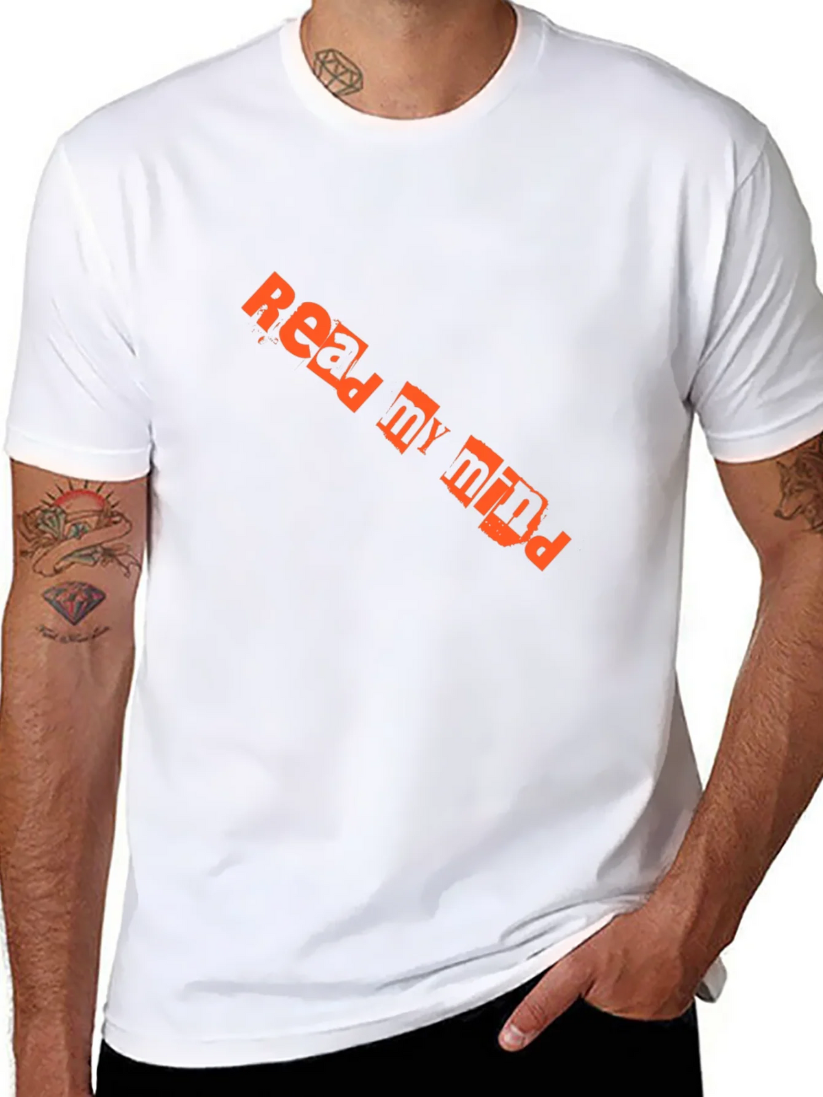 Read My Mind Graphic Tee - Black Cotton Casual Shirt product image 10