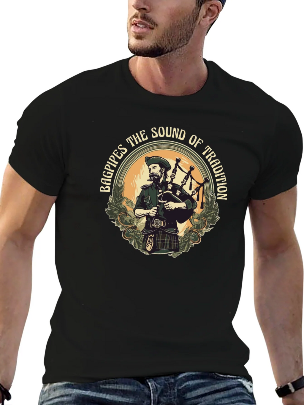 Bagpipes the Sound of Tradition Graphic T-Shirt product image 9