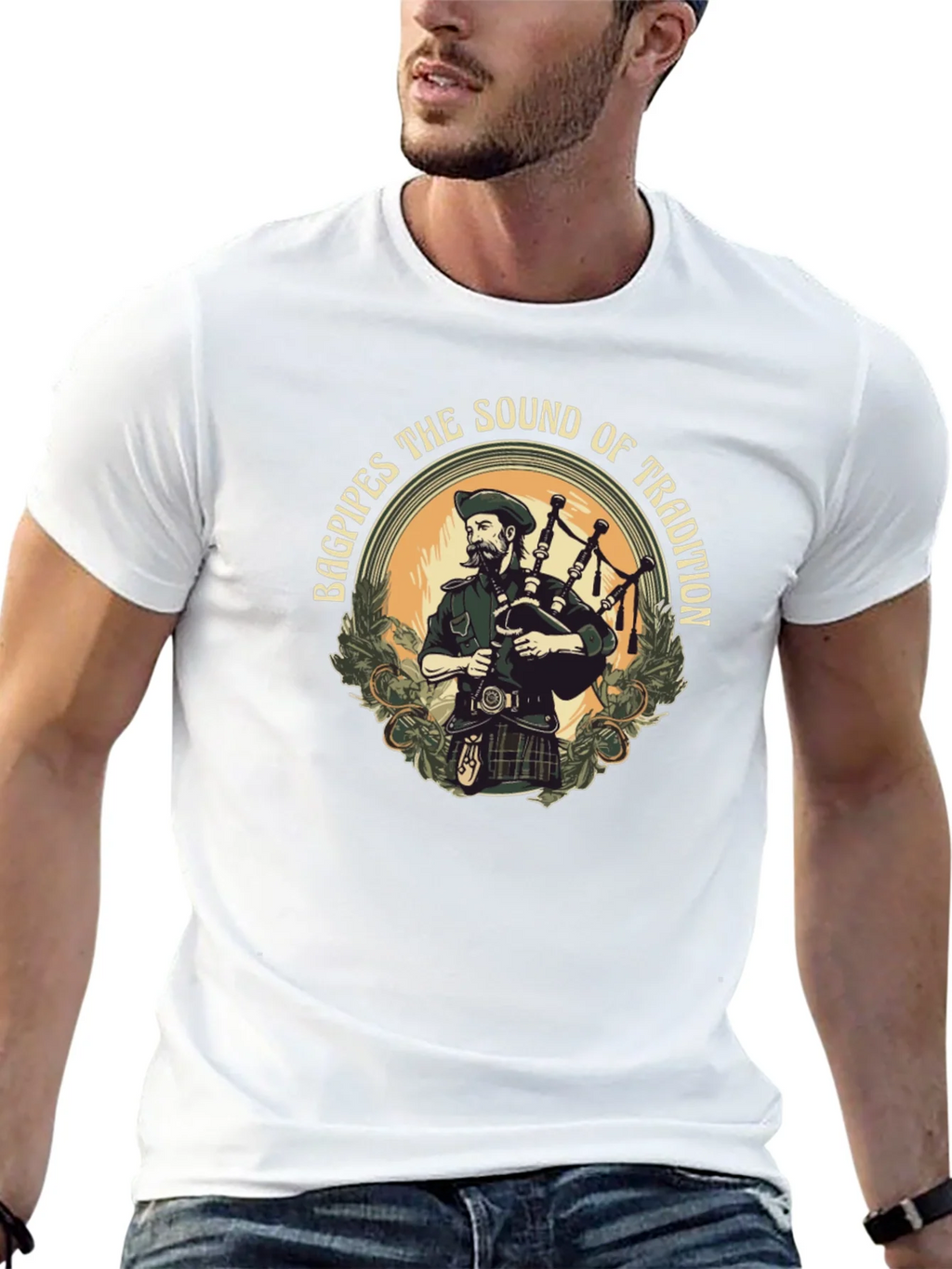 Bagpipes the Sound of Tradition Graphic T-Shirt product image 4