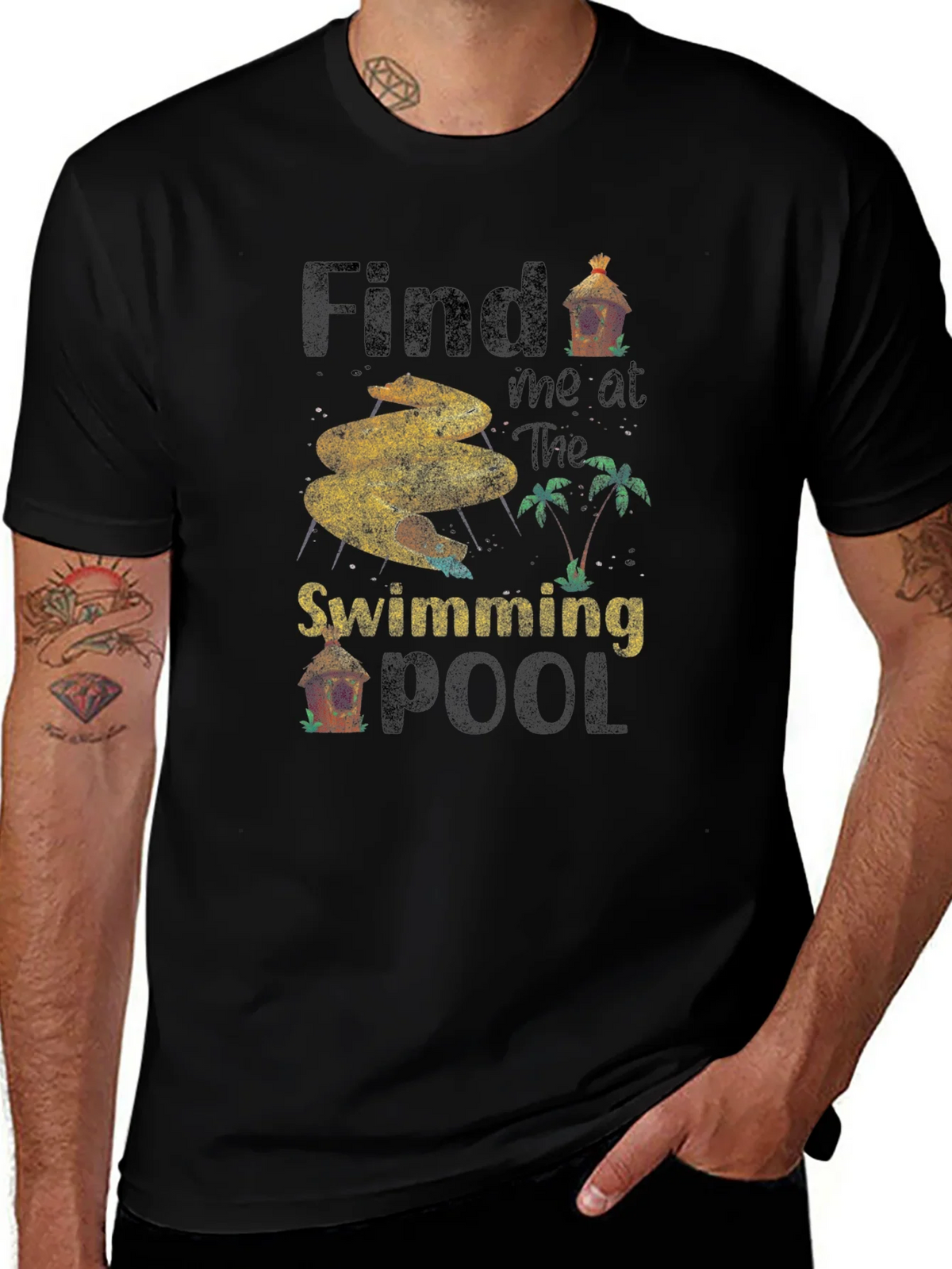 Find Me at the Swimming Pool T-Shirt product image 1