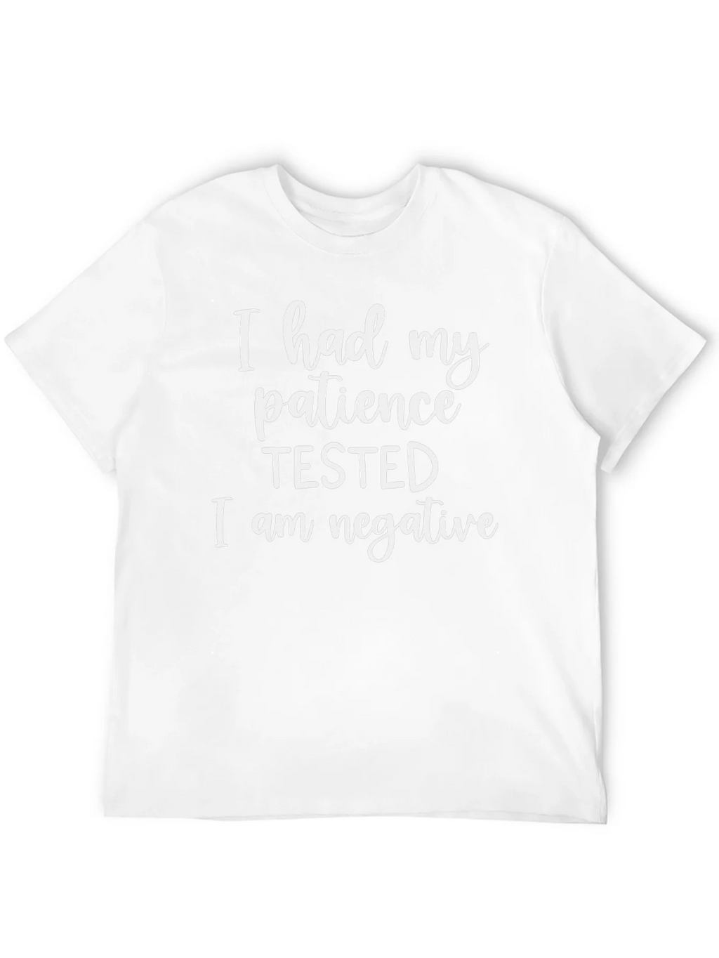 Humorous Patience Tested Black T-Shirt product image 3