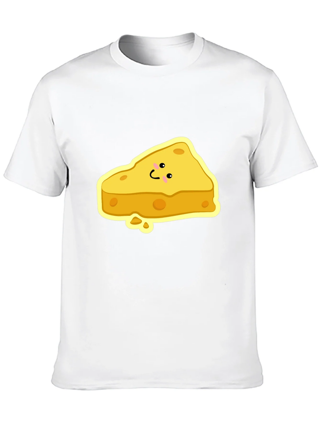 Cartoon Cheese Slice Black T-Shirt product image 12